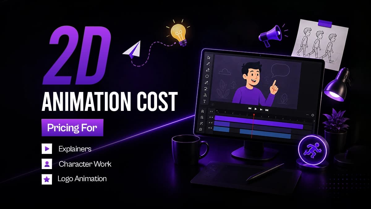 2D Animation Cost in 2026: Pricing for Explainers, Logo Animation, and Character Work
