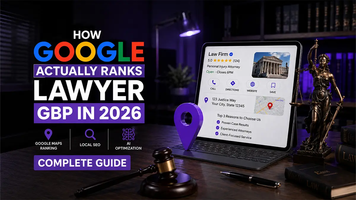 How Google Actually Ranks Lawyer GBP in 2026: Complete Guide to Google Maps Ranking, Local SEO & AI Optimization