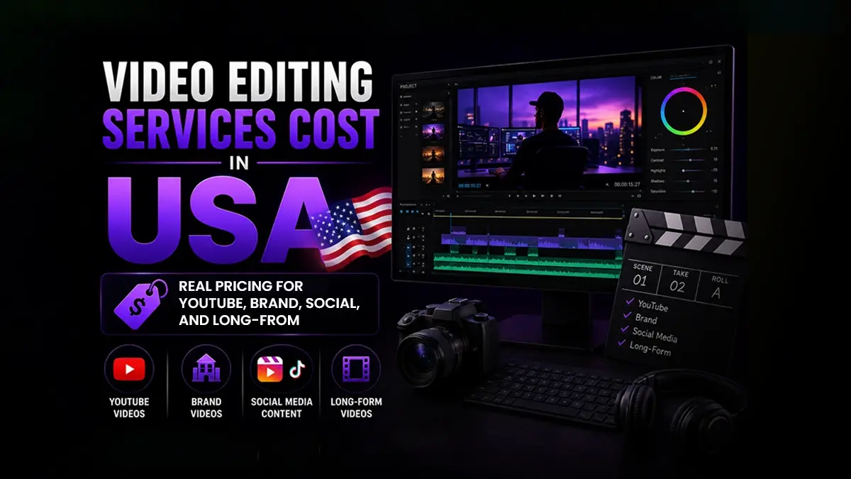 Video Editing Services Cost in USA 2026: Real Pricing for YouTube, Brand, Social, and Long-Form