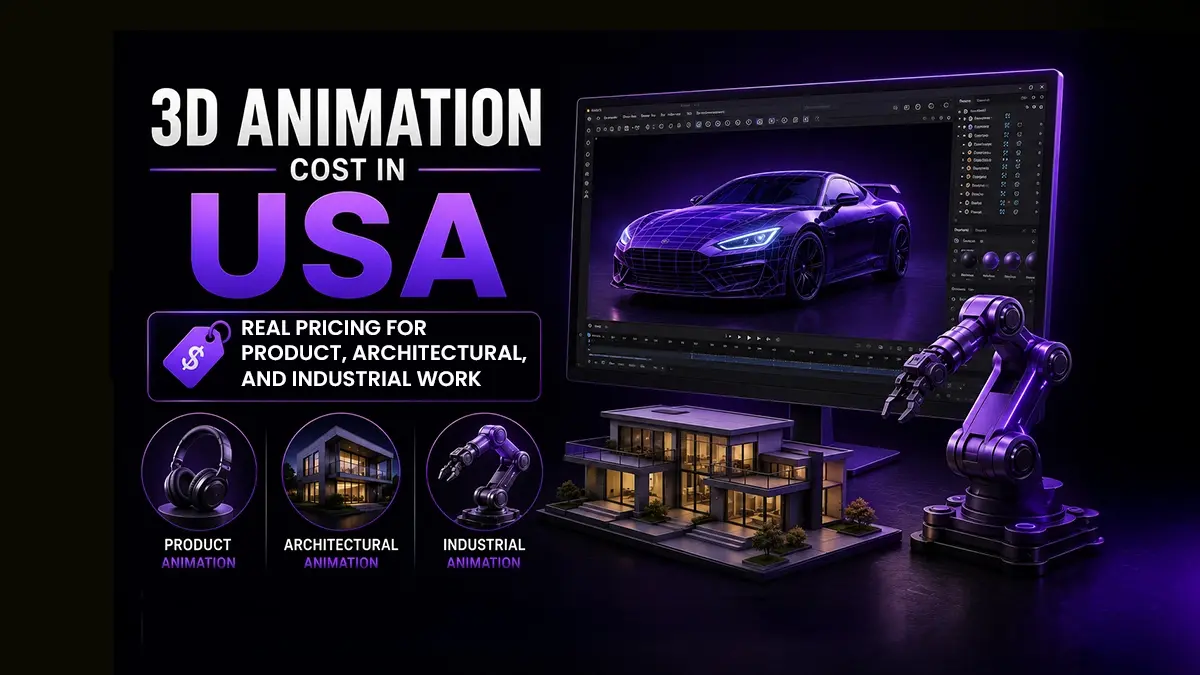 3D Animation Cost in 2026: Real Pricing for Product, Architectural, and Industrial Work