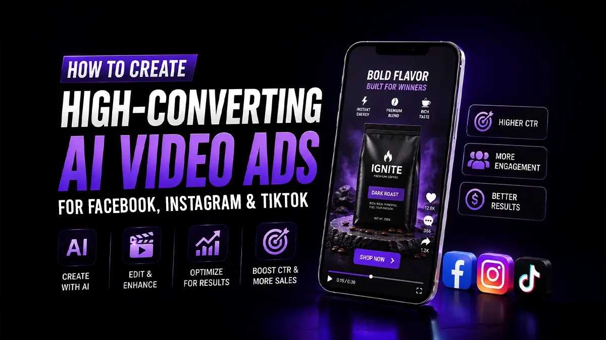 How to Create High-Converting AI Video Ads for Facebook, Instagram & TikTok
