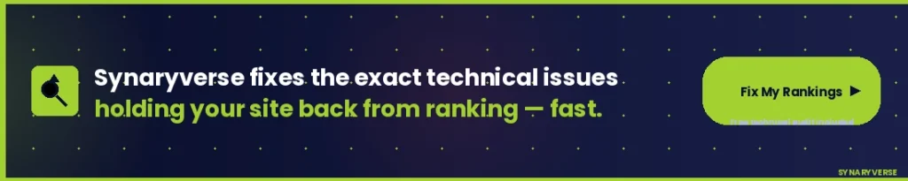 Technical SEO service call to action banner